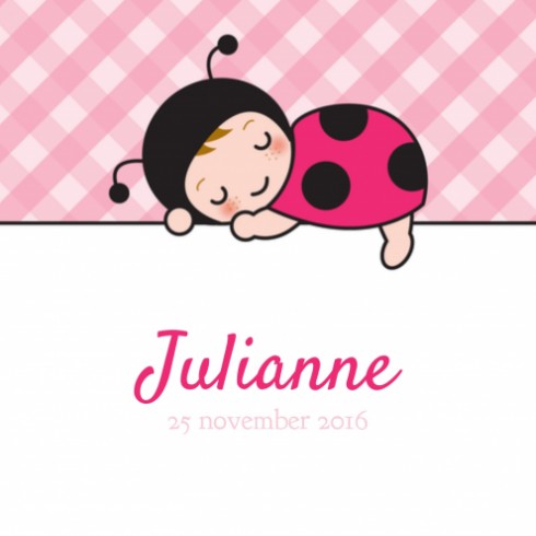 Geboortekaartje Julianne - Gb voor