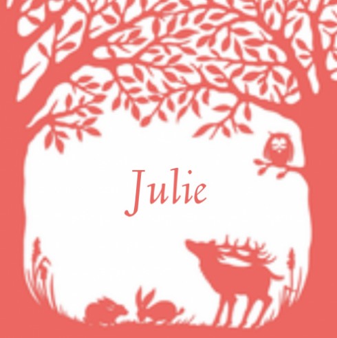 Geboortekaartje Julie - GA achter
