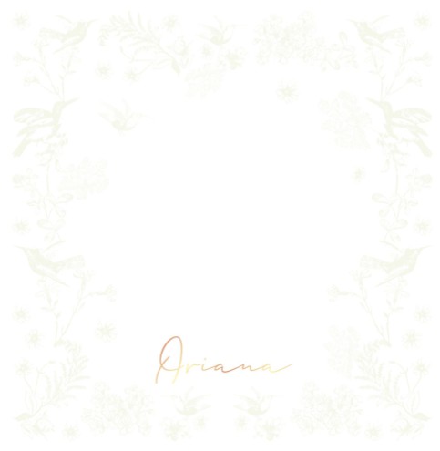 Kalkpapier cover met botanische bloemenprint - Oriana