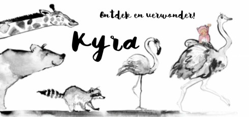 Geboortekaartje Kyra - EB voor