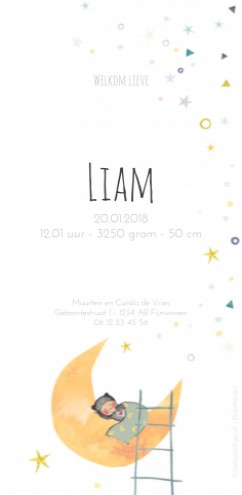 Geboortekaartje Liam - EB