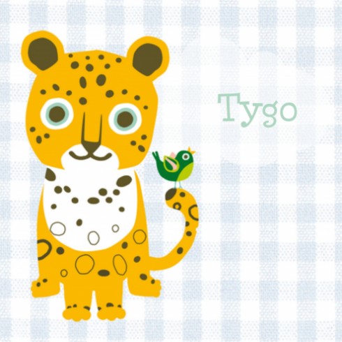 Geboortekaartje luipaard - Tygo - HK voor