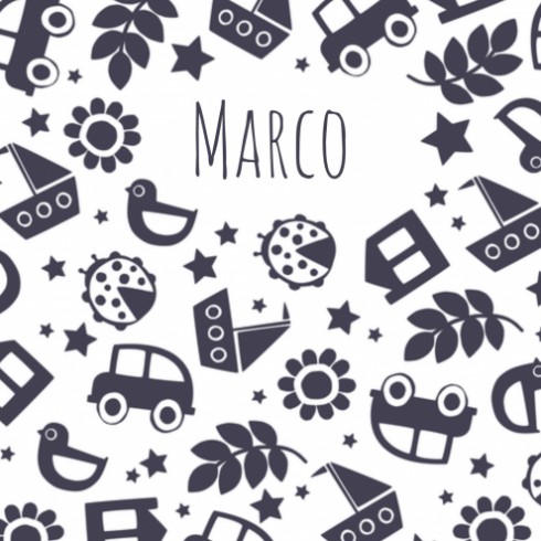 Geboortekaartje - Marco - HK
