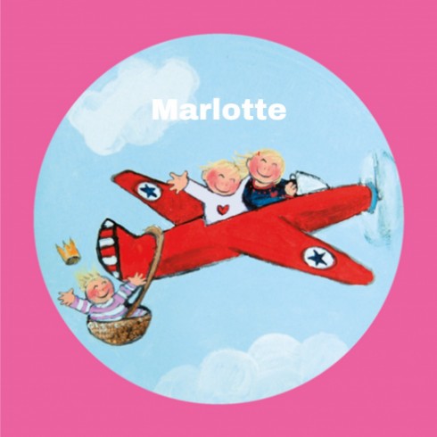 Geboortekaartje Marlotte met broers - EB