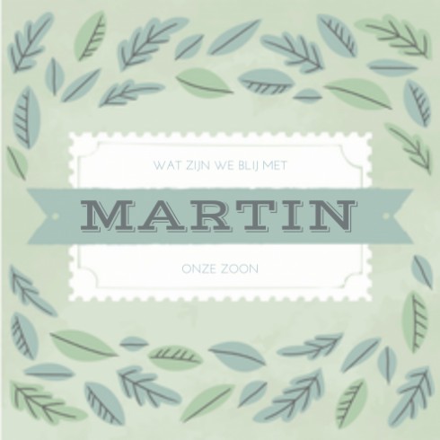 Geboortekaartje - Martin HS