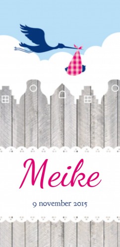 Geboortekaartje Meike - GB voor