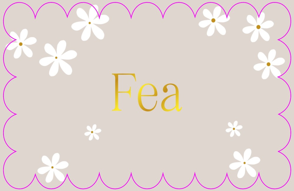 Geboortekaartje meisje scallop bubbel vorm bloemen - Fea