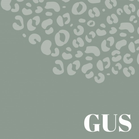 Geboortekaartje panterprint groen - GUS