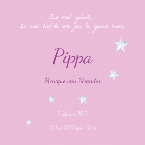 Geboortekaartje Pippa - EB