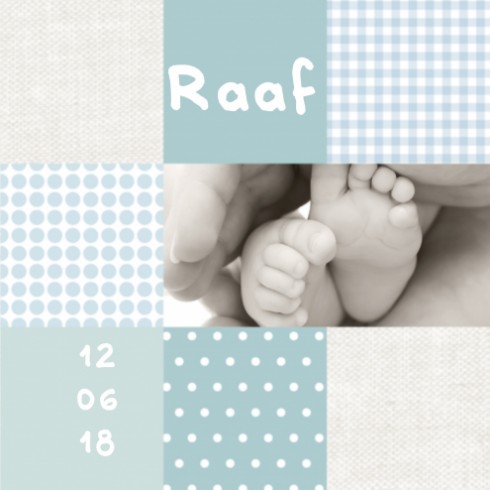 Geboortekaartje Raaf - Made4