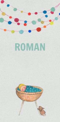 Geboortekaartje Roman - EB