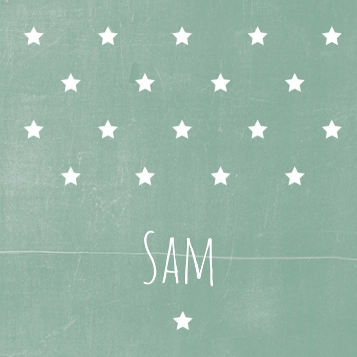Geboortekaartje Sam - LD