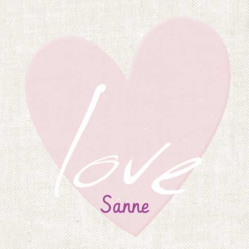 Geboortekaartje Sanne - Made4