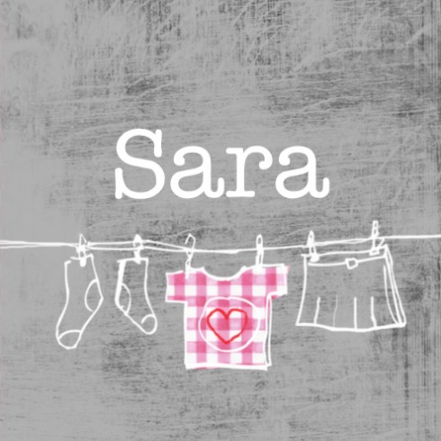 Geboortekaartje Sara - CA