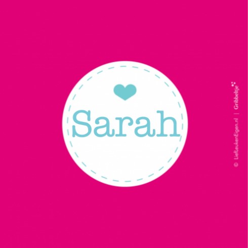Geboortekaartje Sarah - Gb binnen