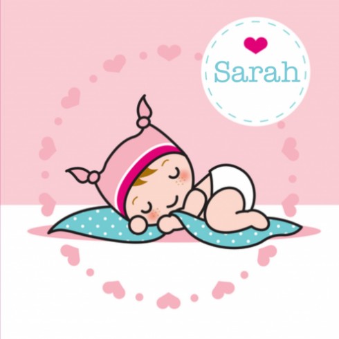 Geboortekaartje Sarah - Gb voor