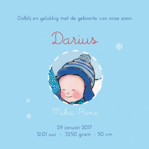 Geboortekaartje Darius - JH