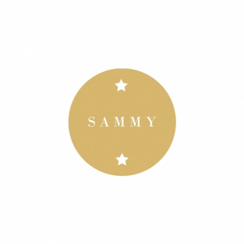 Geboortekaartje Sammy - klassiek voor