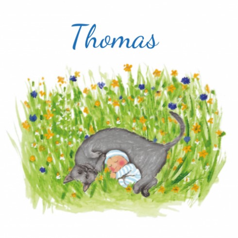 Geboortekaartje Thomas - EB