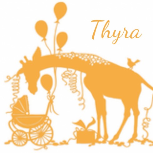 Geboortekaartje Thyra - GA achter
