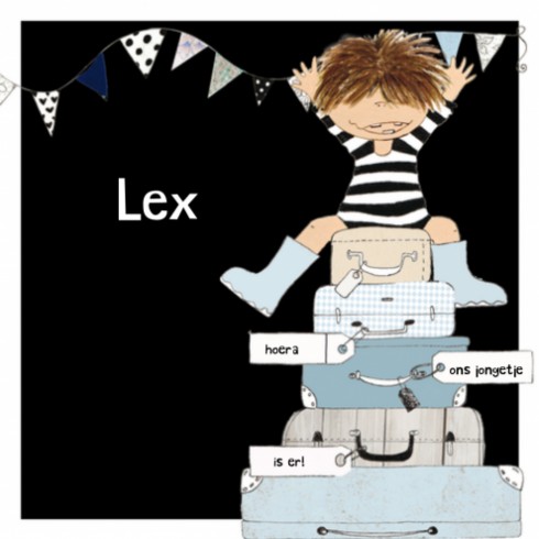 Geboortekaartje Lex - TK