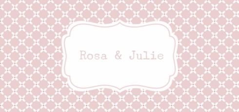 Geboortekaartje tweeling roze Rosa en Julia - LD