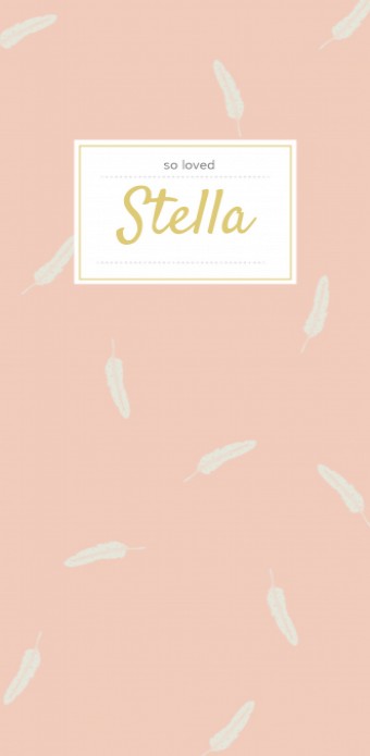 Geboortekaartje Veertje Stella - DB