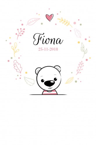 Gribbeltje DIY beertje bloemen - Fiona GB