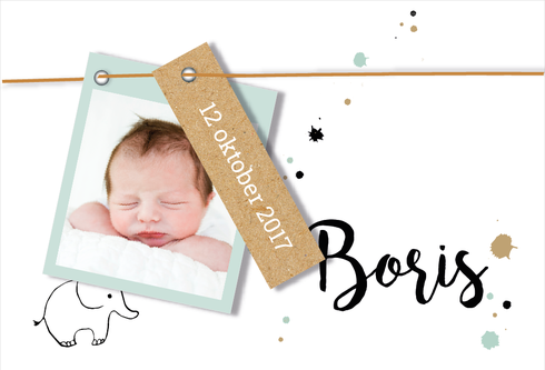 Geboortekaartjes Boris