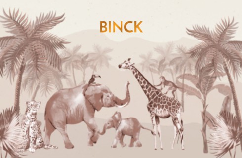Jungle geboortekaartje met dieren - Binck voor