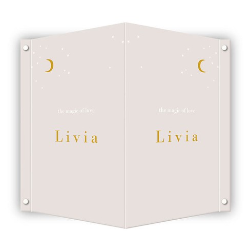 Geboortebord sterren en maan - Livia