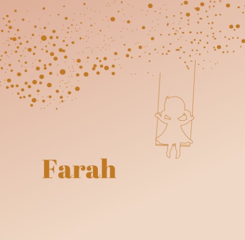 Milestone geboortetegel met meisje op schommel - Farah voor
