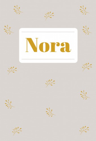 Geboortekaartje lief met takjes - Nora