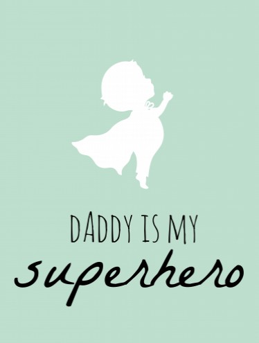 Poster vaderdag cadeau superheld - 30x40 voor