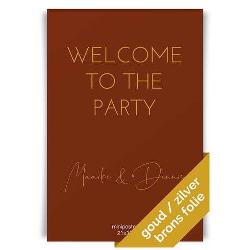 Poster Welcome to the party Poster - 21x30 folie