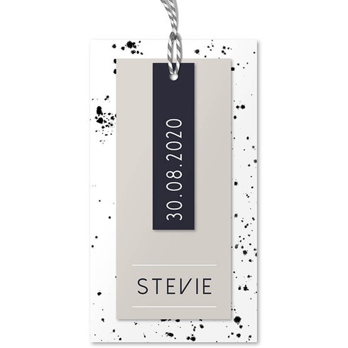 Geboortekaartje stapelkaart Stevie - MC voor