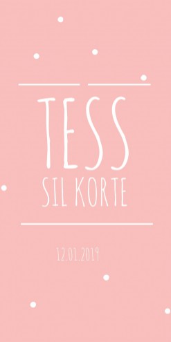 Theatervouw geboortekaartje Tess - DIY