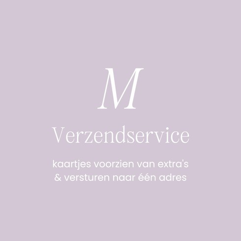 Verzendservice Medium | kaartjes voorzien van extra's