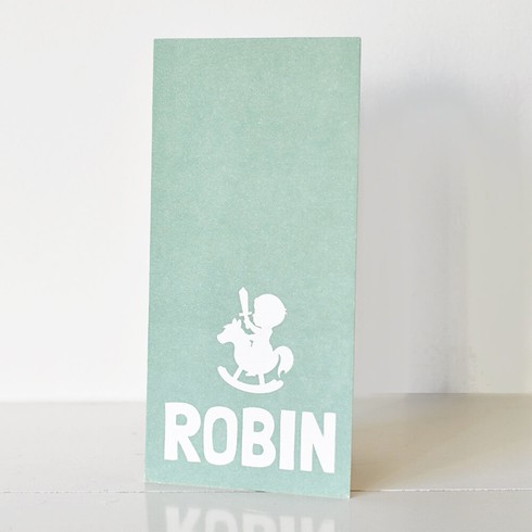 Karton silhouette jongen Robin