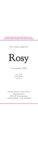 Wikkel kalkpapier - Rosy