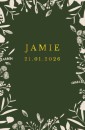 Botanisch geboortekaartje takjes - Jamie