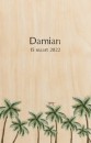 Echt hout geboortekaartje jungle - Damian
