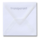 Envelop 14x14 transparant - VOORRAAD