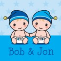 Geboortekaartje Bob-Jon- Gb