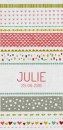 Geboortekaartje Julie - Dits en Dots