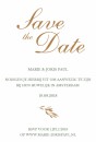 Save the date bij trouwkaart Olive