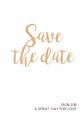 Save the date bij trouwkaart Bordeaux