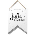 Vaandel geboortekaartje - Julia