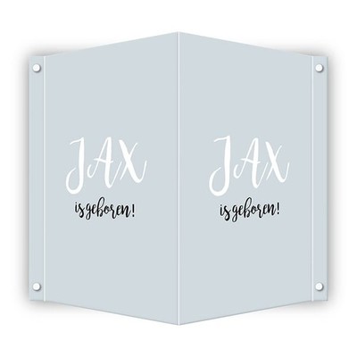 Jax-geboortebord-50x70