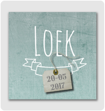 Stoere geboortekaartjes collectie